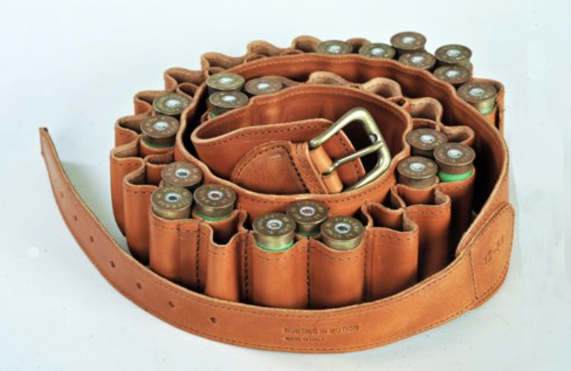 Screenshot 2025-07-24 alle 16.02.24 133 Cartuccera fucile cuoio marrone 51 celle sovrapposte - immagine 1