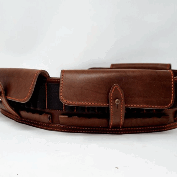 272 Cartuccera cuoio carabina 40 celle coperte