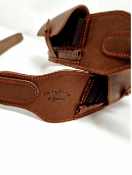 272 Cartuccera cuoio carabina 40 celle coperte - immagine 3