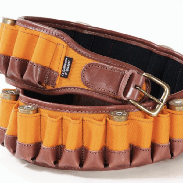 606 Cartuccera fucile Cordura & cuoio alta visibilità 30 celle